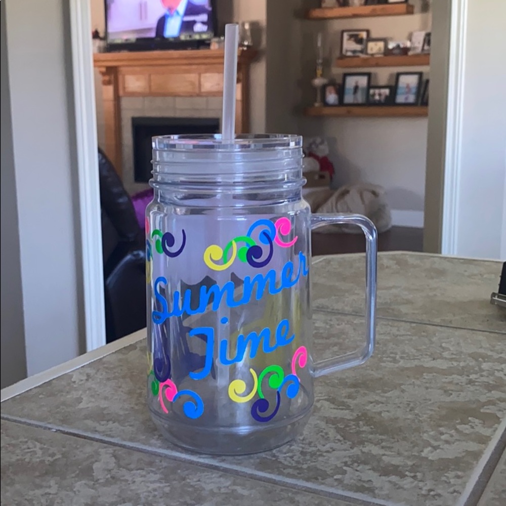 20oz plastic clear tumbler